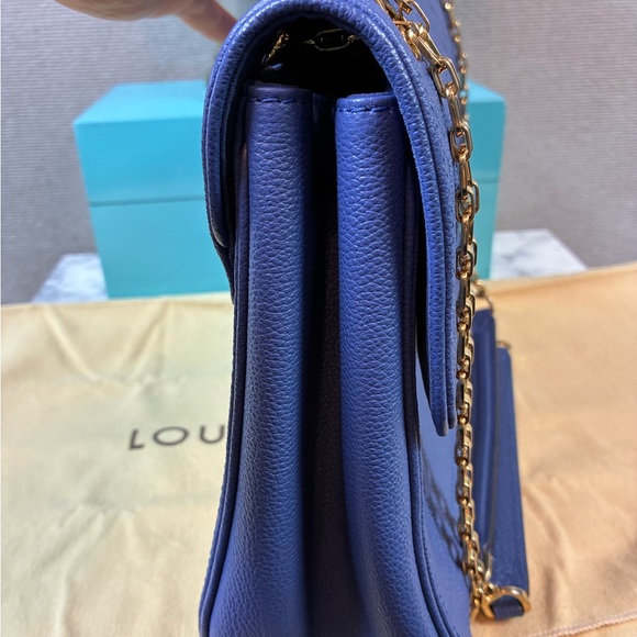 NWOT Louis Vuitton Periwinkle Blue Monogram Empreinte Leather St Germain Bag - Picture 6 of 16